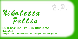 nikoletta pellis business card